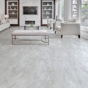 vinyl tile glossy look in toronto family room