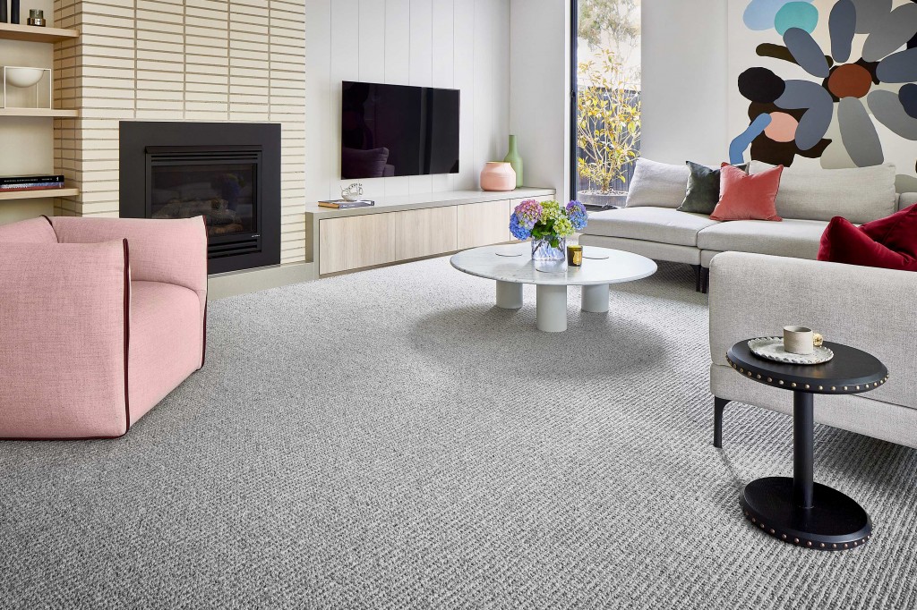 family room carpet GREY