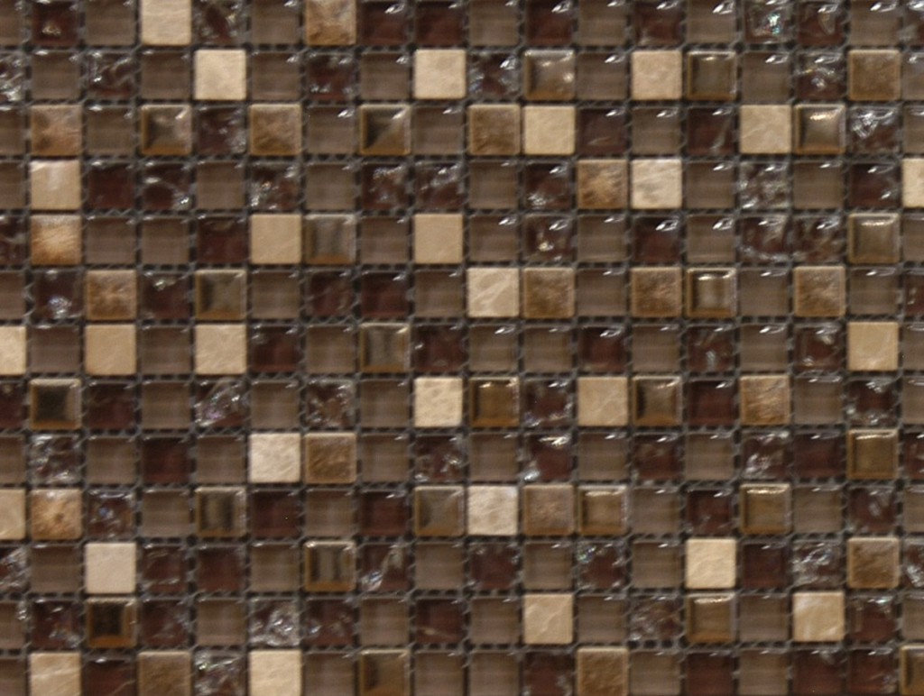 Kitchen with dark wood cabinetry and premium Tiles Toronto backsplash