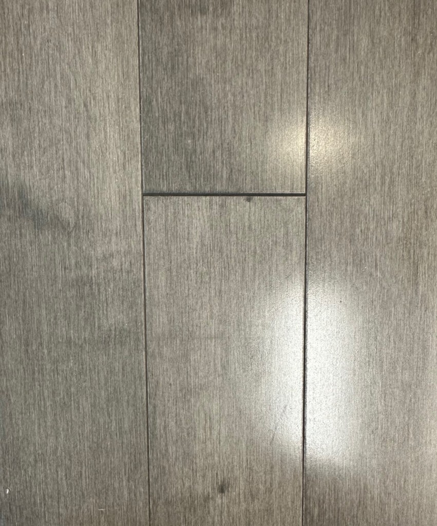 maple hardwood flooring dark grey glossy sample