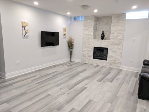 basement vinyl click flooring in toronto