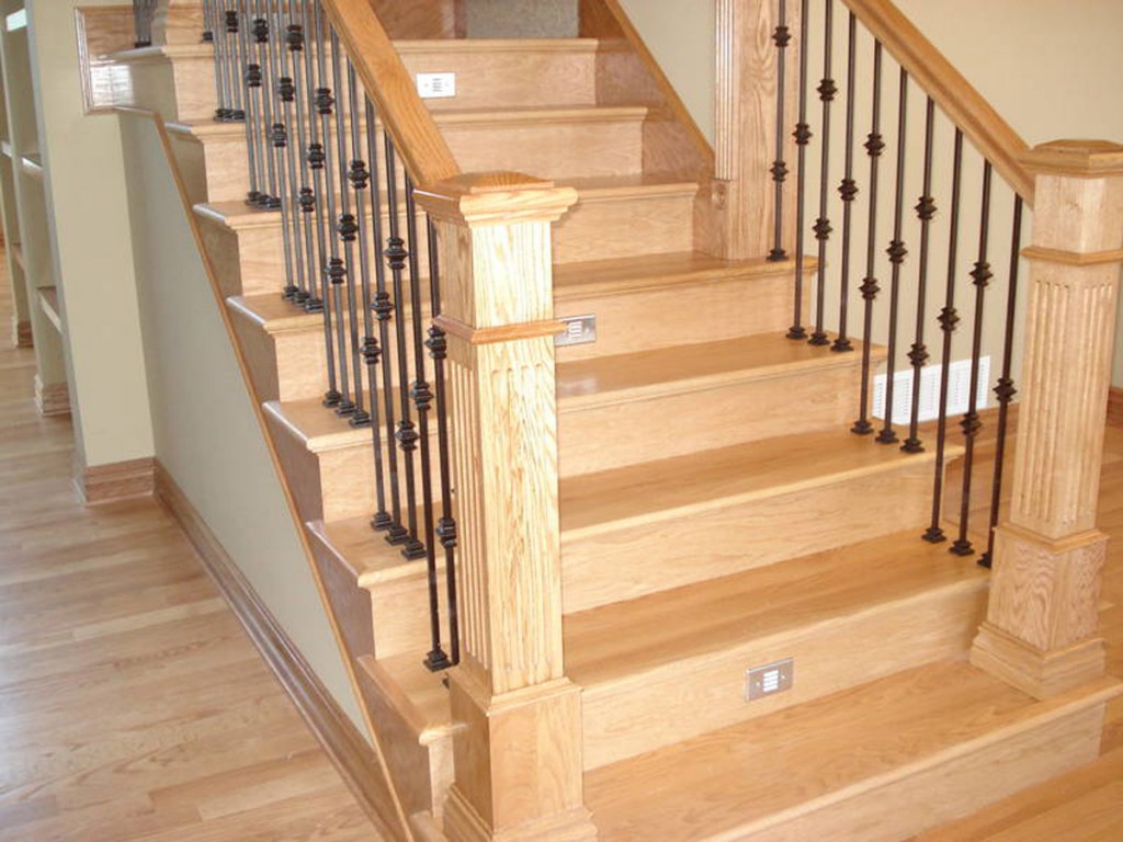 Premium Red Oak Stair Treads Toronto stock display