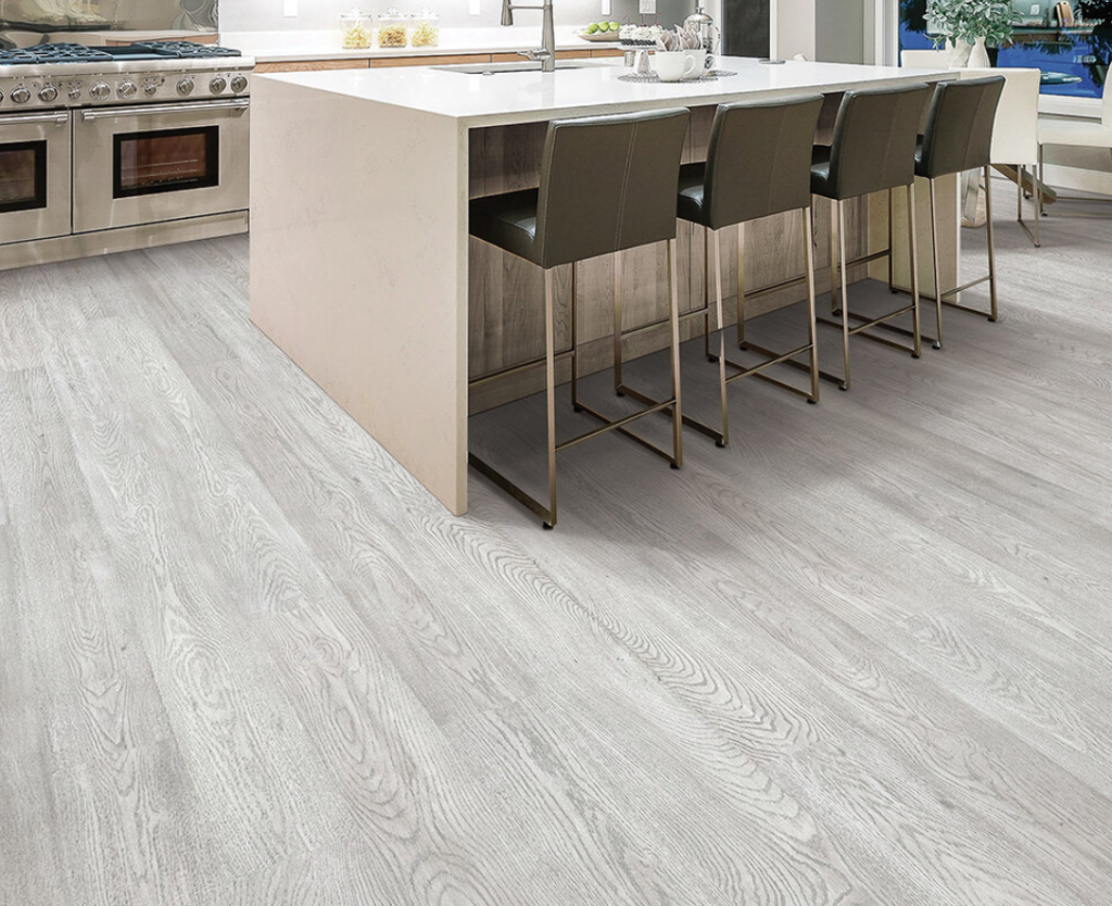 waterproof engineered hardwood floating installed in kitchen in vaughan