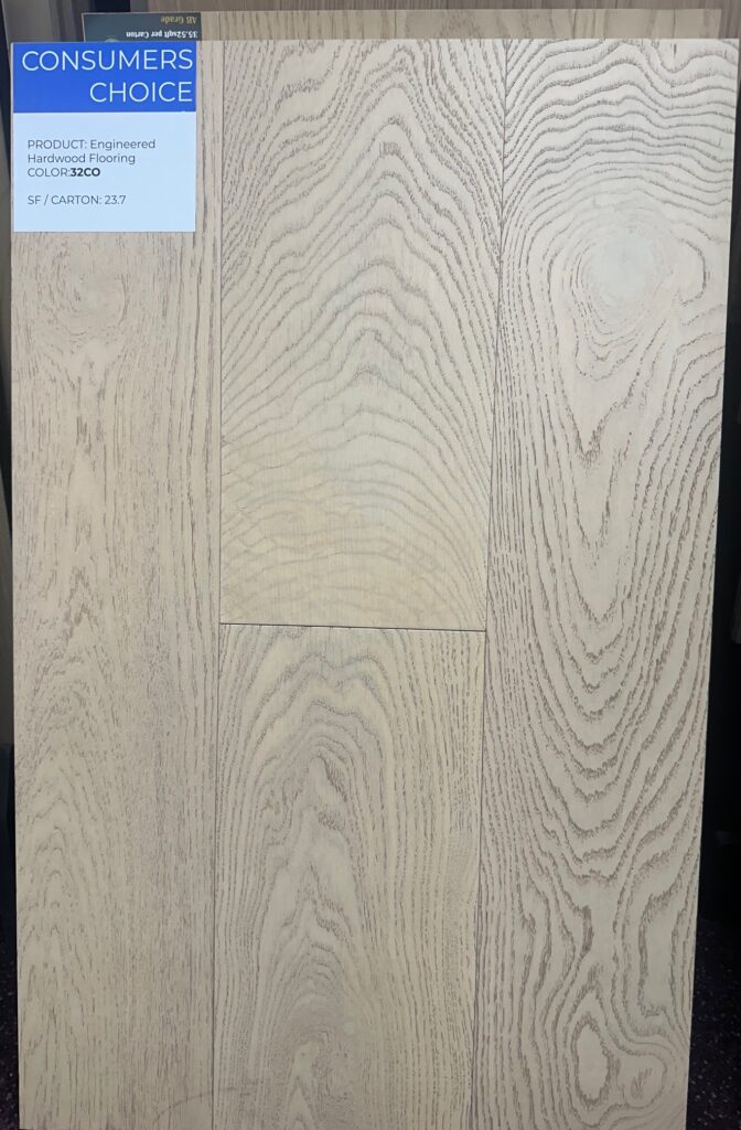 7 1/2 X 3/4 ENGINEERED HARDWOOD WHITE OAK $3.79/SF
