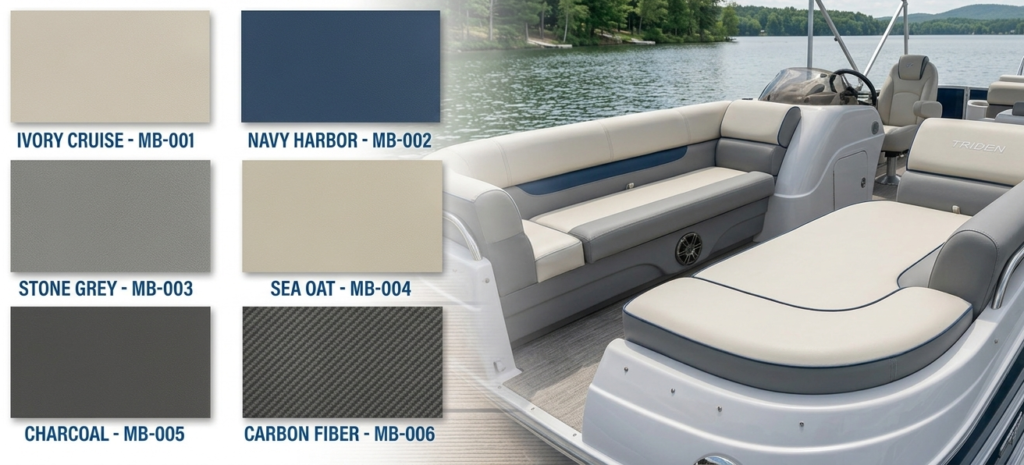 Marine vinyl for boat seats