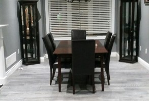 Elegant dining room setup showcasing high-quality residential hardwood installations in Toronto